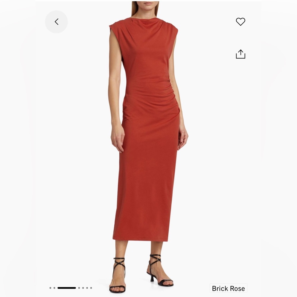 NWT Vince Cowlneck Cotton Midi Dress - Size M